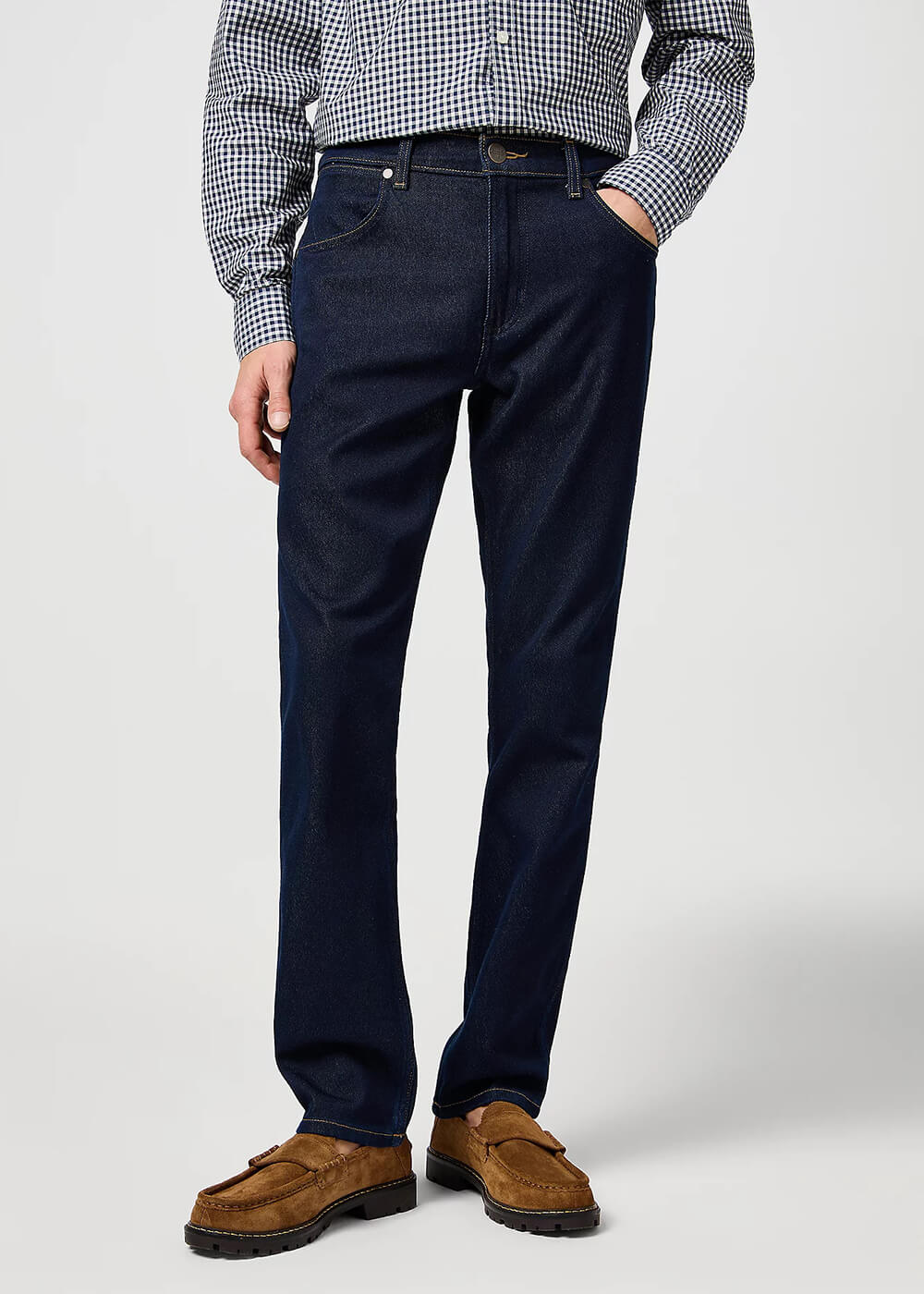 Wrangler Greensboro medium blue used stretch jeans W15QCJ027 Wrangler Greensboro medium blue used stretch jeans W15QCJ027