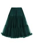 Banned 50's Petticoat Lang Donker Groen