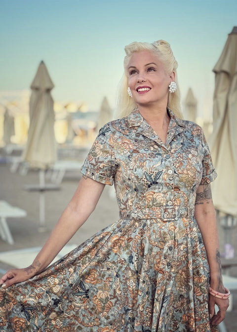 Succubus Clothing Lucy Tapestry Butterfly 50's Swing Jurk