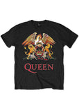 Band Shirts Queen Classic Crest T-Shirt Zwart