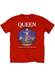 Band Shirts Queen Another One Bites The Dust T-Shirt Rood