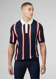 Ben Sherman Mod Knitted Rugby Polo Donkernavy