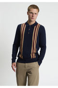 Ben Sherman Mod Polotrui Donkerblauw – voorkant gedragen