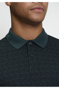 Ben Sherman All Over Print Polo Lotusgroen – detail