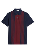 Ben Sherman Birdseye Stripe Polo Donkerblauw – productfoto