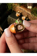 Bill Skinner Hedgehog & Pumpkin Medaillon Ketting