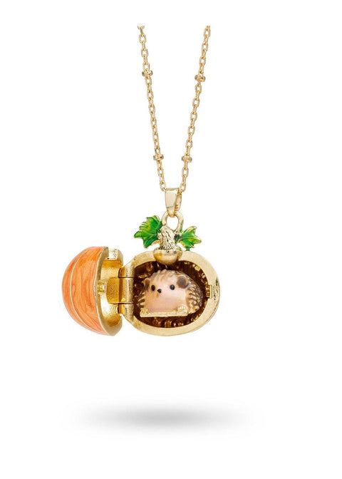 Bill Skinner Hedgehog & Pumpkin Medaillon Ketting