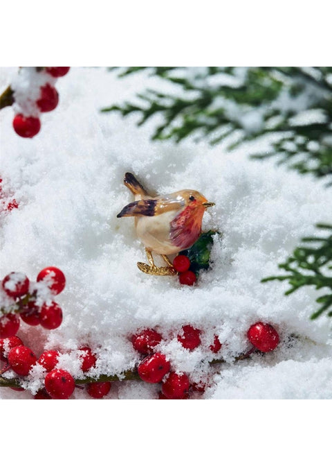 Bill Skinner Robin Broche