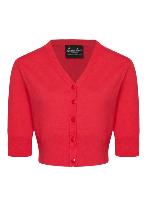 Succubus Clothing Cleo 50's Cardigan Red