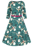 Collectif Suzanne Witches 50's Swing Jurk Teal