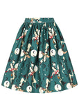 Collectif Jasmine Witches 50's Swing Rok Teal