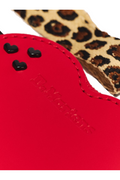 Detail zwarte hartjes en luipaardprint Dr. Martens Heart portemonnee