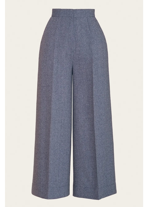 Emmy Design Palazzo Perfection Tweed Broek Midnight Ivoor – aanvullende foto