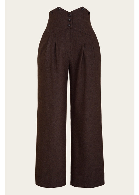 Emmy Design Miss Fancy Pants Tweed Broek Bruin Zwart – aanvullende foto