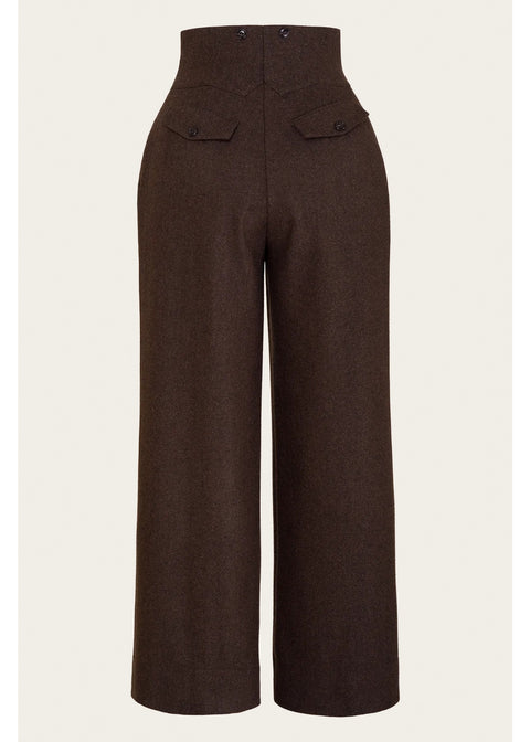 Emmy Design Miss Fancy Pants Tweed Broek Bruin Zwart – aanvullende foto