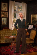 Emmy Design Miss Fancy Pants Tweed Broek Bruin Zwart – aanvullende foto