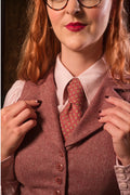 Emmy Design Watchmaker's Tweed Gilet Framboos – aanvullende foto