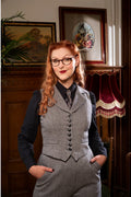 Emmy Design Watchmaker's Tweed Gilet Midnight Ivoor – aanvullende foto
