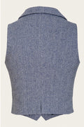 Emmy Design Watchmaker's Tweed Gilet Midnight Ivoor – aanvullende foto