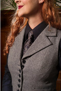 Emmy Design Watchmaker's Tweed Gilet Midnight Ivoor – aanvullende foto