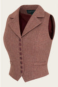 Emmy Design Watchmaker's Tweed Gilet Roestbruin Beige – aanvullende foto