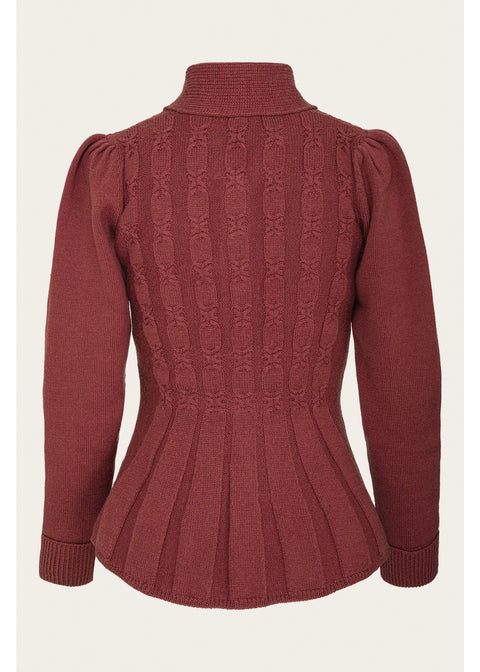 Emmy Design Screen Siren Merinowollen Cardigan Roest – aanvullende foto