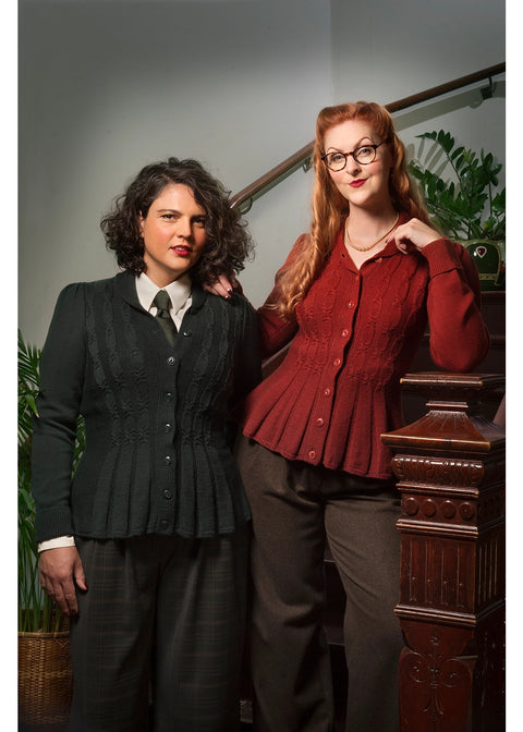 Emmy Design Screen Siren Merinowollen Cardigan Roest – aanvullende foto