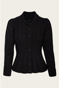 Emmy Design Screen Siren Merinowollen Cardigan Zwart – aanvullende foto