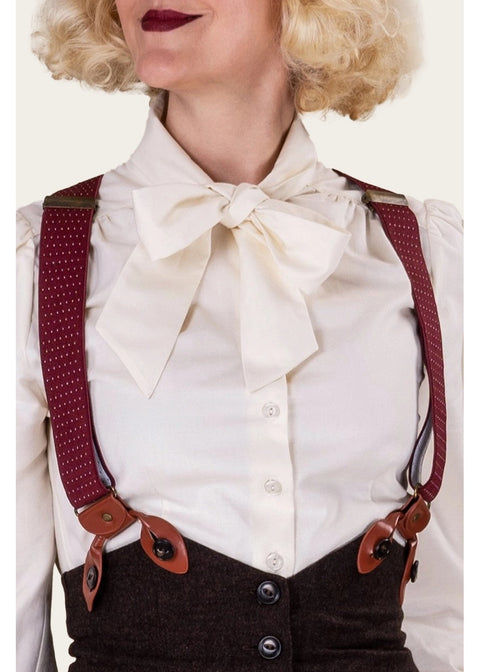 Emmy Design The Sassy Polkadot Bretels Bordeaux – foto 2