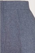 Emmy Design Palazzo Perfection Tweed Broek Midnight Ivoor – foto 2