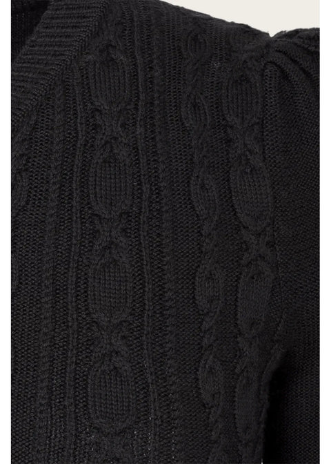 Emmy Design Ice Skater Merinowollen Cardigan Zwart AW26 – foto 2