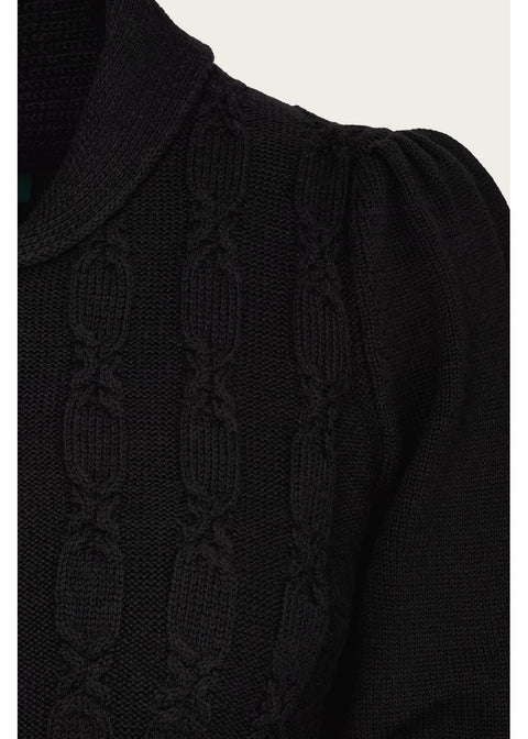 Emmy Design Screen Siren Merinowollen Cardigan Zwart – foto 2