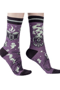 FootClothes The Witching Sokken Paars – draagfoto