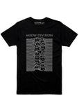 Gothicat Meow Division Girly T-Shirt Zwart