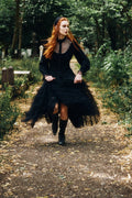 Hell Bunny Wisdom Tule Rok Zwart – campagnefoto 11