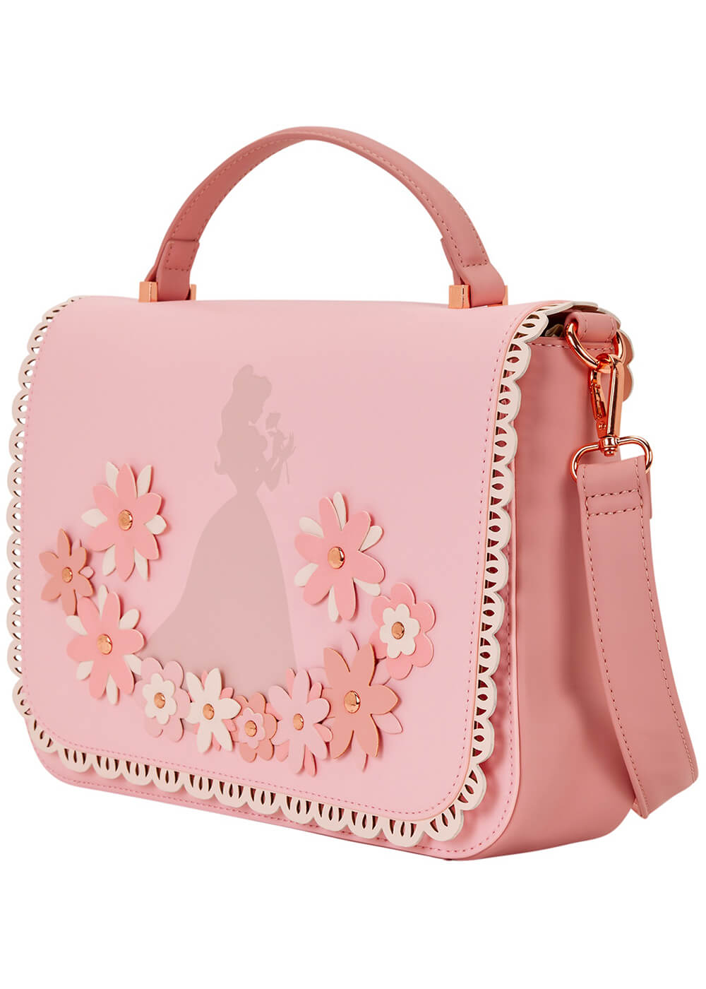 Loungefly Disney Princess Stained Glass Crossbody Tas Roze - www