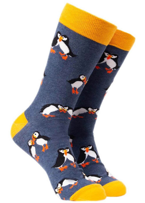 Soctopus Mate For Life Puffins Sokken Blauw