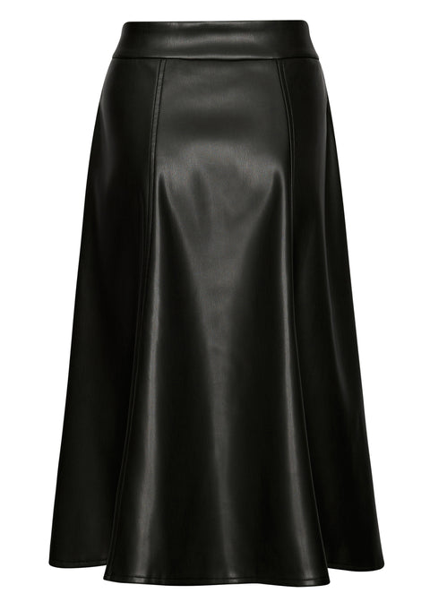Succubus Clothing Jett PU Rok Zwart
