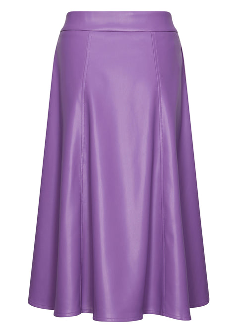 Succubus Clothing Jett PU Rok Paars