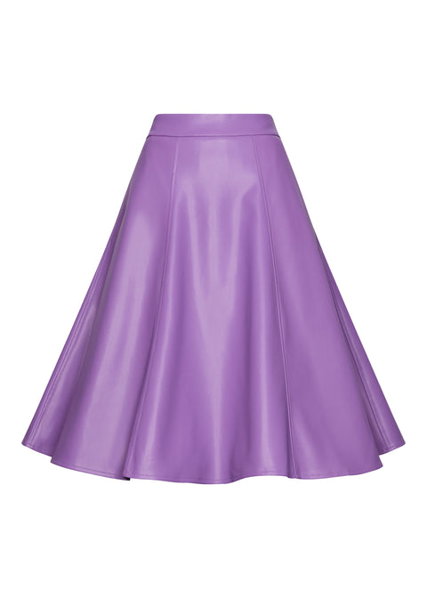 Succubus Clothing Jett PU Rok Paars