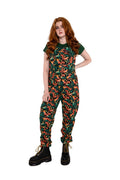 Run & Fly Squirrel tuinbroek zwart met eekhoorns, eikels en bladeren