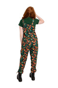 Run & Fly Squirrel tuinbroek zwart met eekhoorns, eikels en bladeren