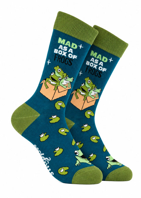 Soctopus Mad As A Box Of Frogs Sokken Blauw Groen