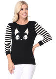 Succubus Clothing Kitty Cat Jumper Zwart