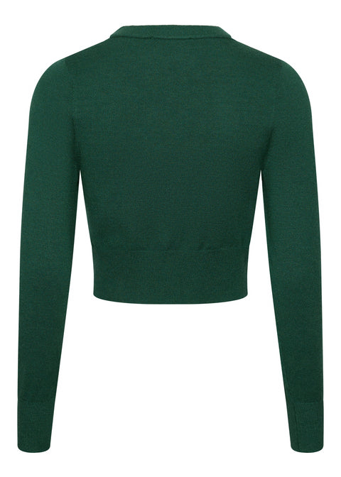Succubus Clothing Gwen 50s Cardigan Dark Green