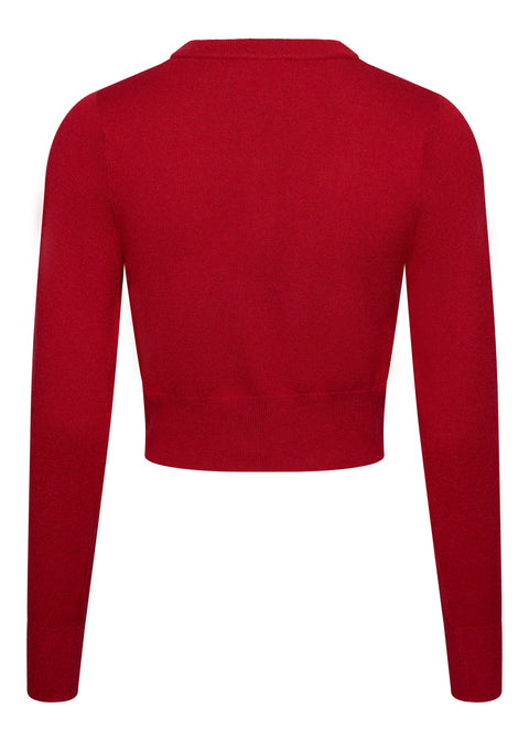 Succubus Clothing Gwen 50's Cardigan Dark Red