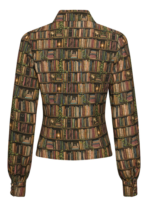 Succubus Clothing Alice Academica Books 40's Blouse Bruin