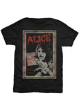 Band Shirts Alice Cooper Vintage Poster T-Shirt Zwart