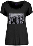 Band Shirts Black Sabbath Group Shot Girly T-Shirt Zwart