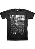 Band Shirts Elvis Presley Jailhouse Rock T-Shirt Zwart